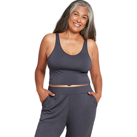 Shelf Bra Crop Top Storm str. XL fra Boody