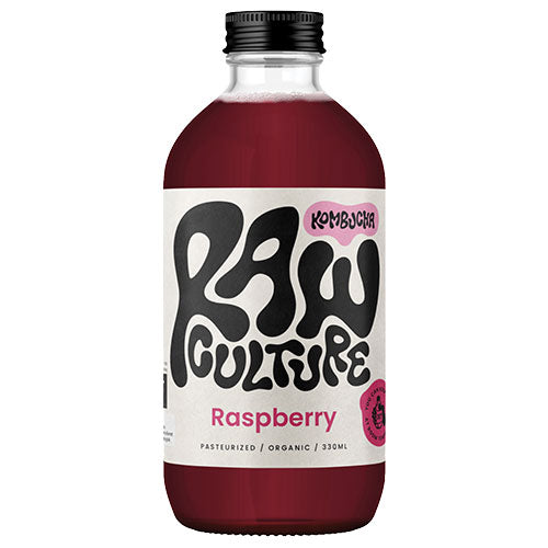 Kombucha Hindbær Ø fra Raw Culture