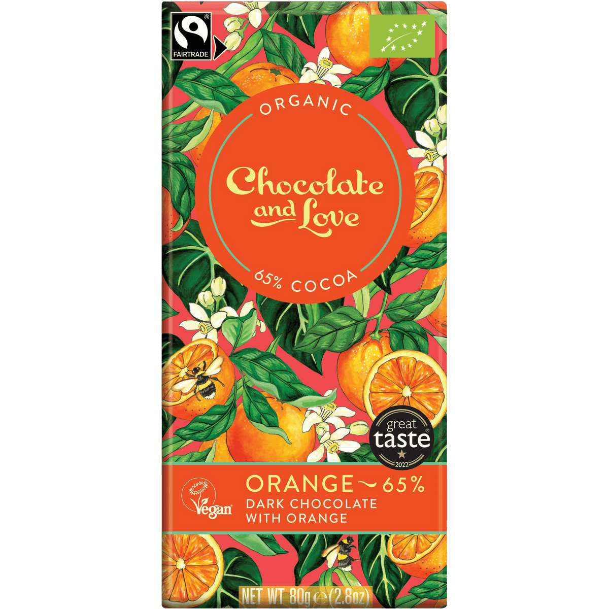 Chokolade Orange 65% Økologisk 