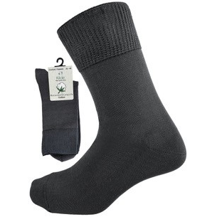Cotton - Diabetic & Comfort sock, Grå, Str. 35-38
