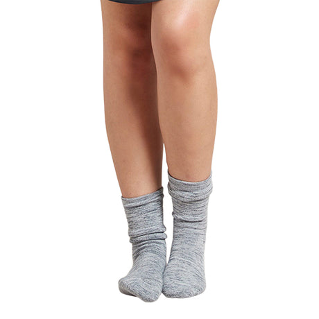 Women´s Chunky Bed Sock Dove/Storm Space Dye fra Boody