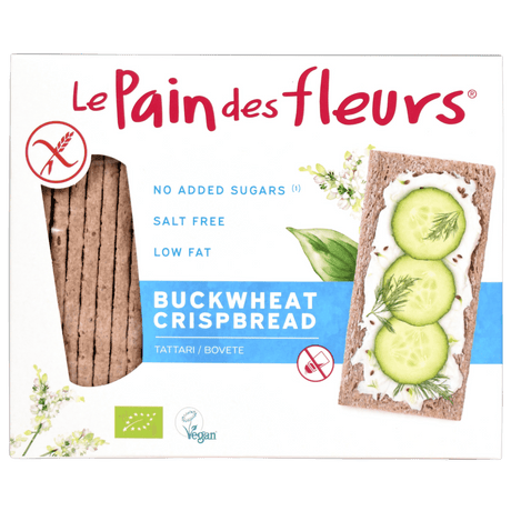 Le pain des fleurs Boghvedeknækbrød Glutenfri Økologisk U.sukker & Salt | 150 g fra Le pain des fleurs