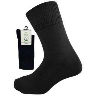 Cotton - Diabetic & Comfort sock, Sort, Str. 43-46