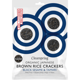 Clearspring Rice Cracker Økologisk | Black Sesame