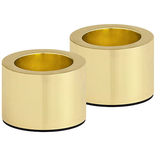 Lysestage t. kronelys, Matte Brass, 2-pack, 3,2x2, fra Uyuni lighting