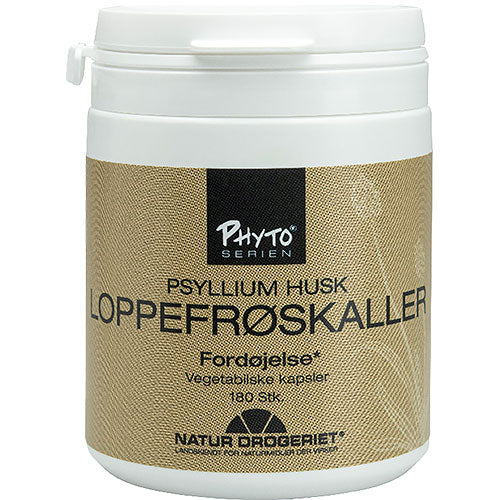 Psyllium Husk Loppefrøskaller kapsler fra Natur-Drogeriet