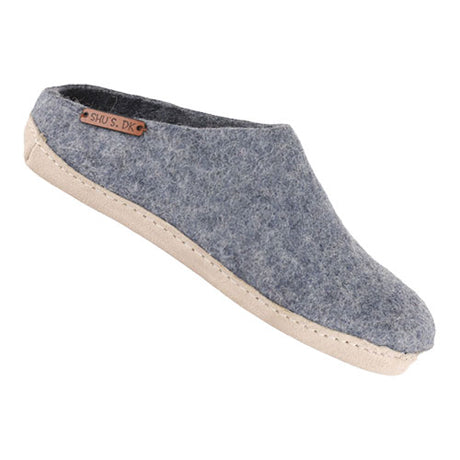 SHU`S hjemmesko med læder sål - Denim 39 fra SHUS