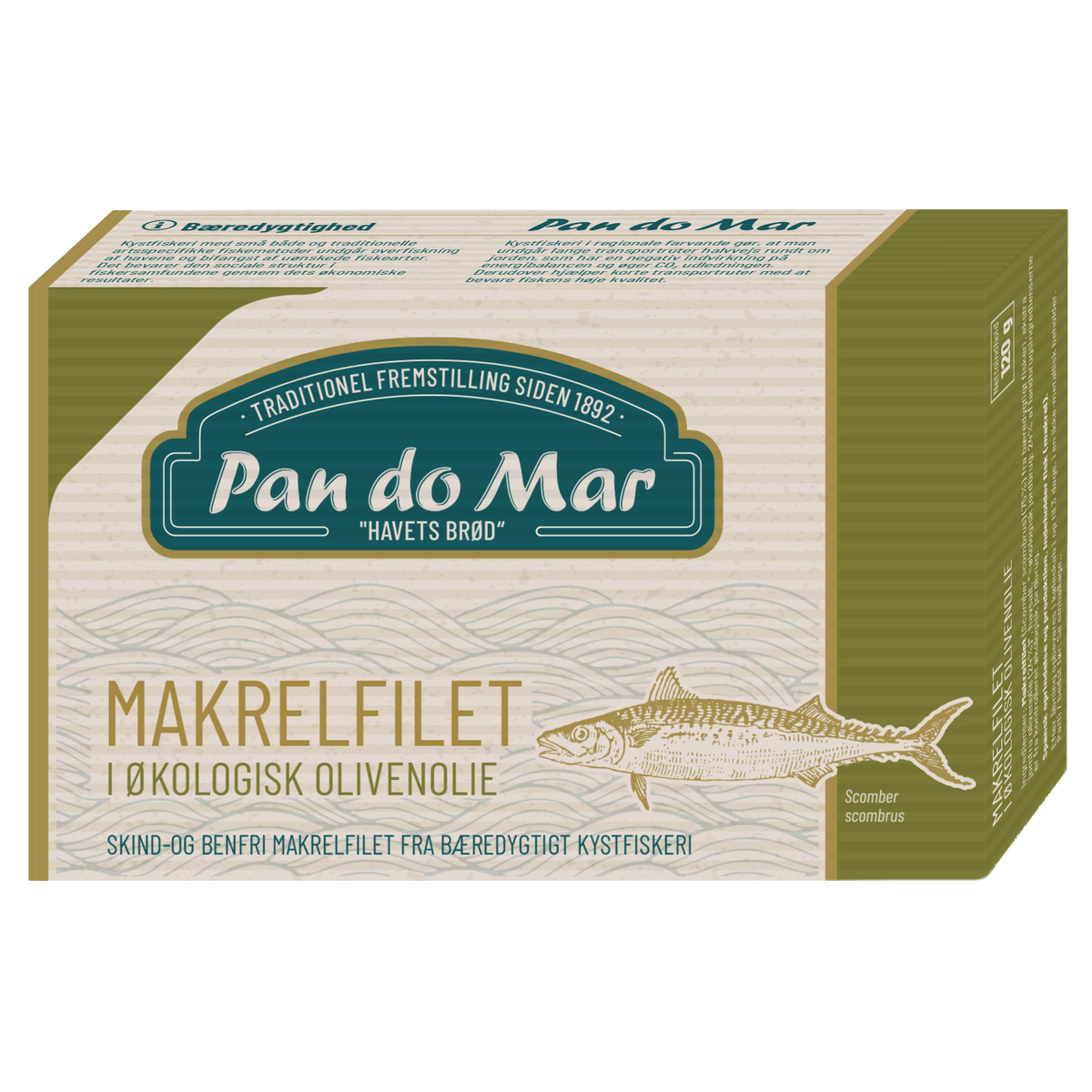 Makrel i olivenolie fra Biogan