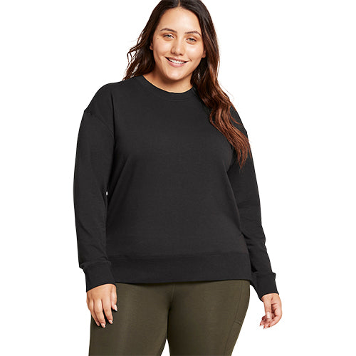 Women´s Weekend Crew Pullover sort str. L fra Boody