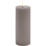 LED grooved Bloklys, Sandstone, Smooth, 5,8x15 cm