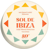 Sol de Ibiza Natural Mineral Sunscreen Ansigt SPF50 | 35 g fra Sol de Ibiza