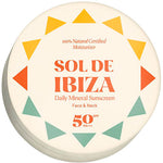 Sol de Ibiza Natural Mineral Sunscreen Ansigt SPF50 | 35 g