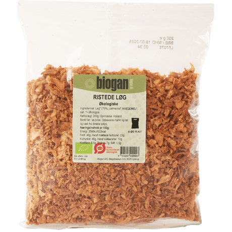 Biogan Økologiske Ristede Løg | 200 g