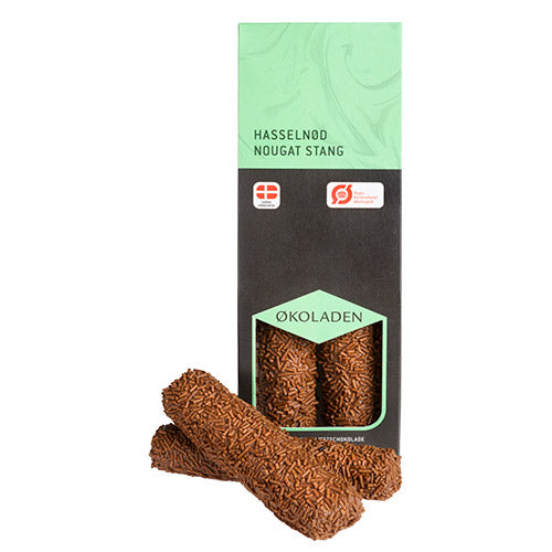 Nougat stang hasselnød Ø fra Økoladen