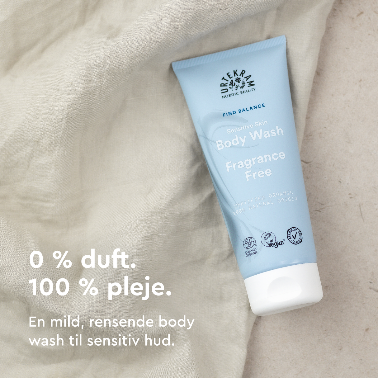 Body Wash - Fragrance Free - Sensitive Skin | 200 ml fra Urtekram
