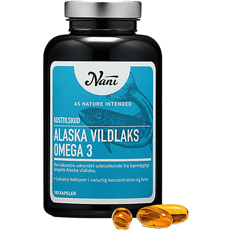 Nani Alaska Vildlaks Omega 3 | 180 kapsler