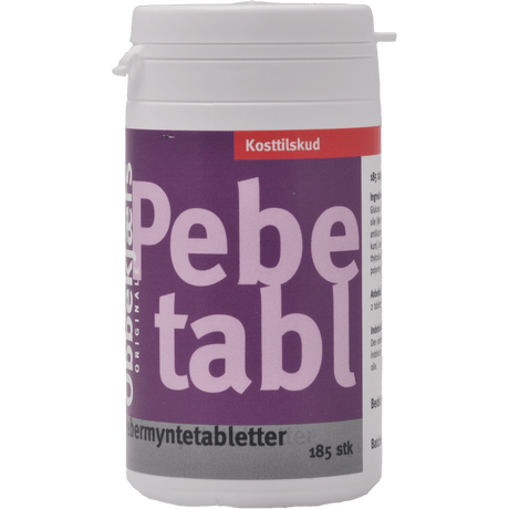 Obbekjærs Pepermynte Tabletter | 185 tabletter fra Obbekjærs