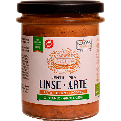Rømer Linse-ærte smørrepålæg Økologisk | 180 g fra Rømer