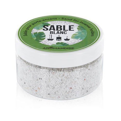 Sand til røgelsesholder hvid fra Aromandise