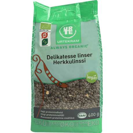 Urtekram Grønne Linser Franske Økologisk | 400 g