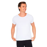 Men´s V-Neck T-Shirt hvid str. S fra Boody