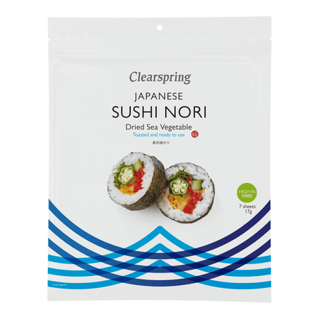Clearspring Nori Sushi Ristede Plader | 17 g fra Clearspring