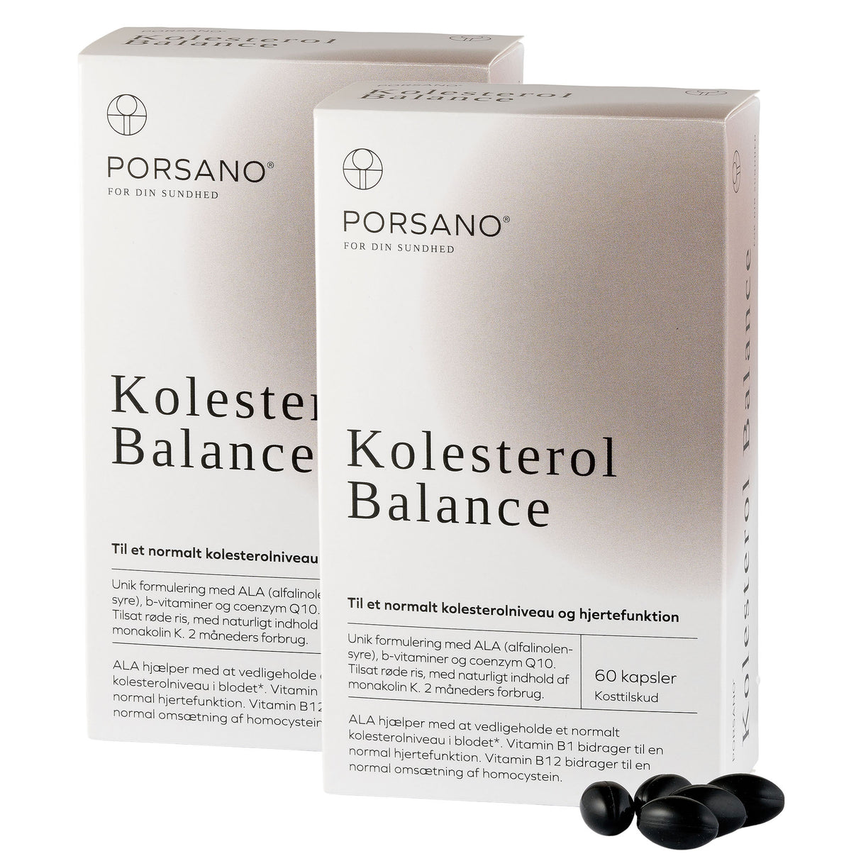 Porsano Kolesterol Balance | 2 x 60 kapsler