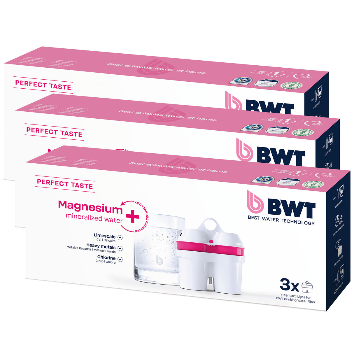 BWT Vandfilter M. Magnesium | 3 x 3-pack fra BWT