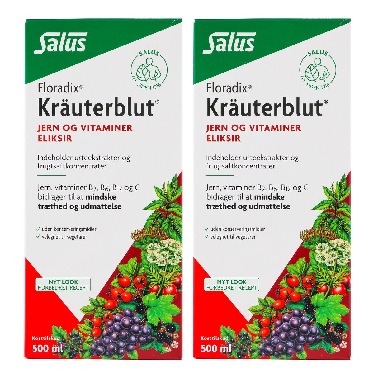 Salus Floradix Kräuterblut | 2 x 500 ml fra Salus
