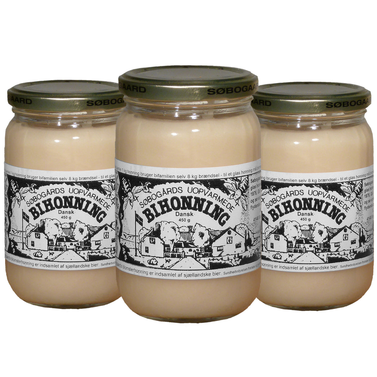 Søbogaard Honning Uopvarmet | 3 x 450 gr fra Søbogaard
