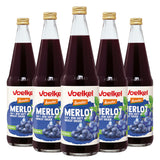 Voelkel Merlot Ren Rød Druesaft Demeter Økologisk | 5 x 700 ml