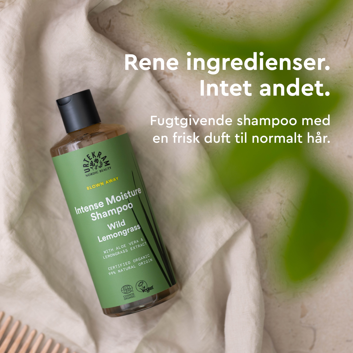 Urtekram Shampoo Wild Lemongrass T. Normalt Hår | 500 ml fra Urtekram