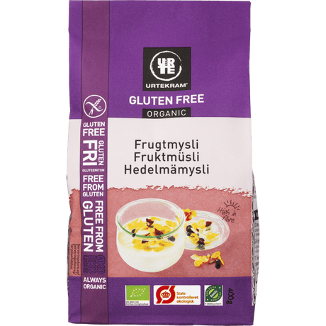 Urtekram Mysli Frugt Glutenfri Økologisk | 400 g