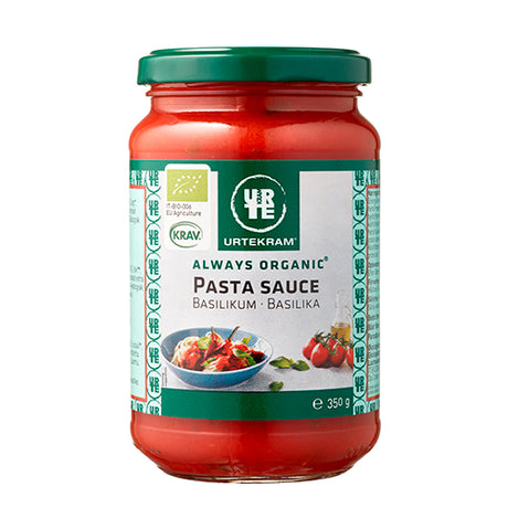 Pastasauce basilikum Ø fra Urtekram