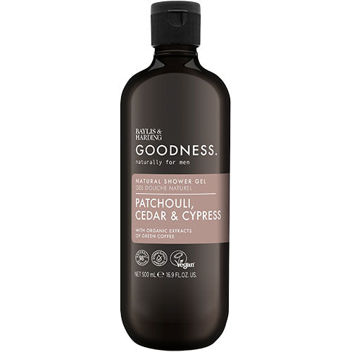 Men Patchouli, Cedar & Cypress Shower Gel fra Baylis & Harding Goodness