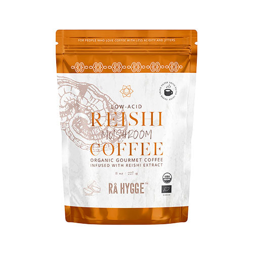 Kaffe m Reishi svampeekstrakt - filtermalet Ø fra Rå Hygge