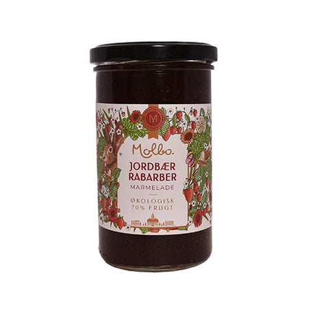 Jordbær & Rabarber marmelade Molbo, Ø fra Rømer