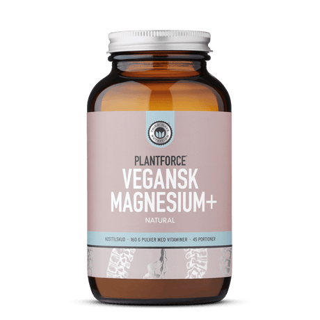 Plantforce Vegansk Magnesium + Natural | 160 g fra Plantforce