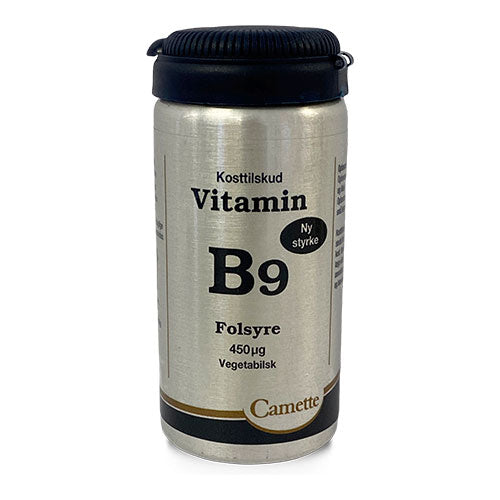 B9 vitamin folsyre  450mcg fra Camette