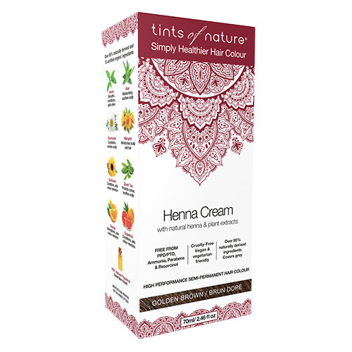 Hårfarve Henna Creme Golden fra Tints of nature