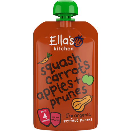Ellas Kitchen Babymos butternut, gulerod, æble & sveske 4 mdr. Økologisk | 120 g