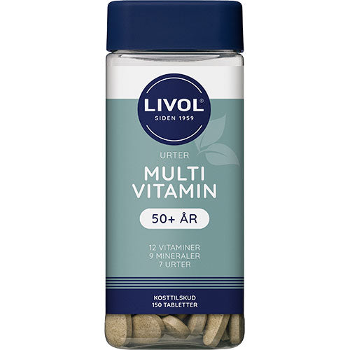 Livol Multivitamin m.urter 50+ fra Livol