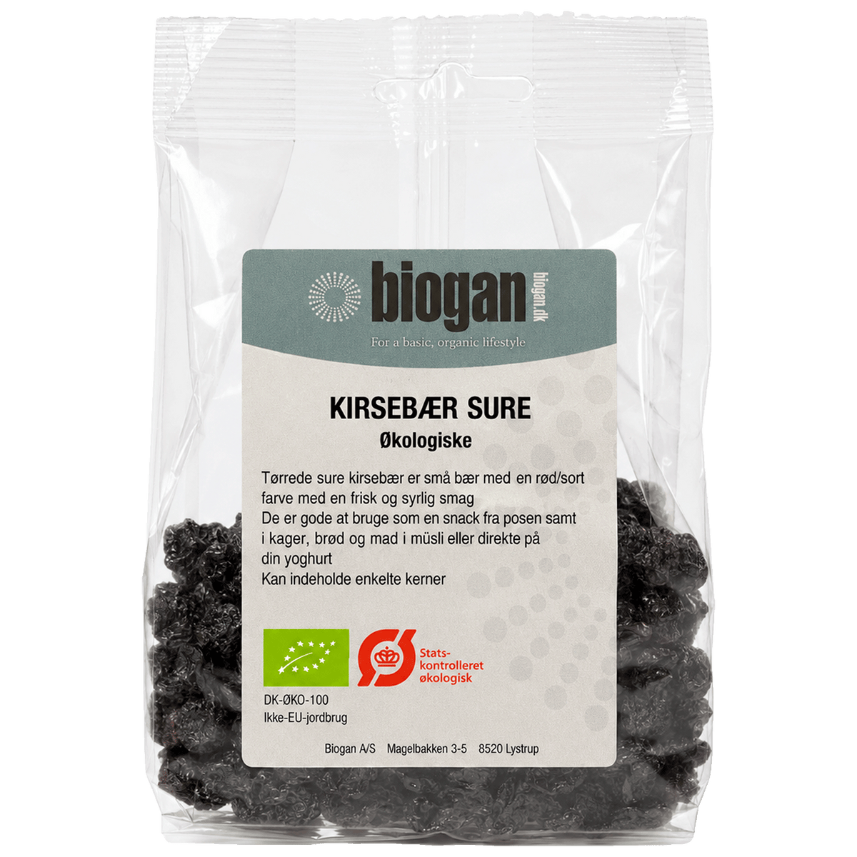 Biogan Kirsebær Sure Økologisk | 100 g fra Biogan