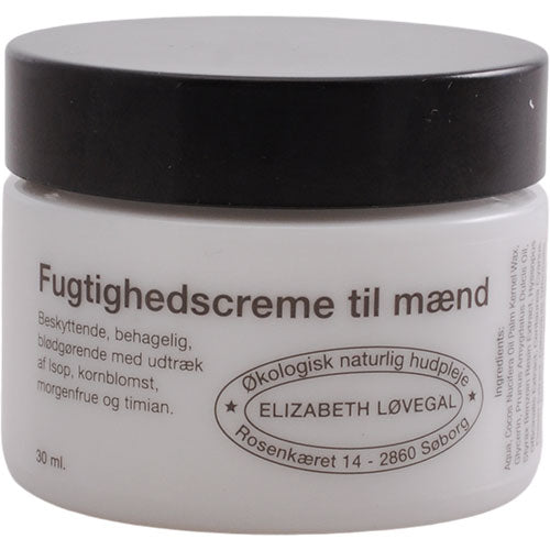 Fugtighedscreme til mænd fra Elizabeth Løvegal