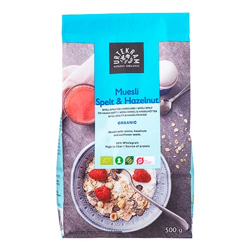 Mysli spelt & hasselnød Ø fra Urtekram