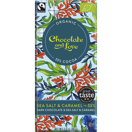 Chokolade Sea Salt & Caramel 55% Økologisk 