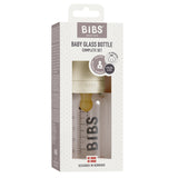 BIBS Baby Glass Bottle Complete Set Latex 110ml Ivory fra BIBS