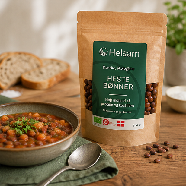 Helsam Hestebønner Økologisk - 300 g | Hele bønner fra Helsam