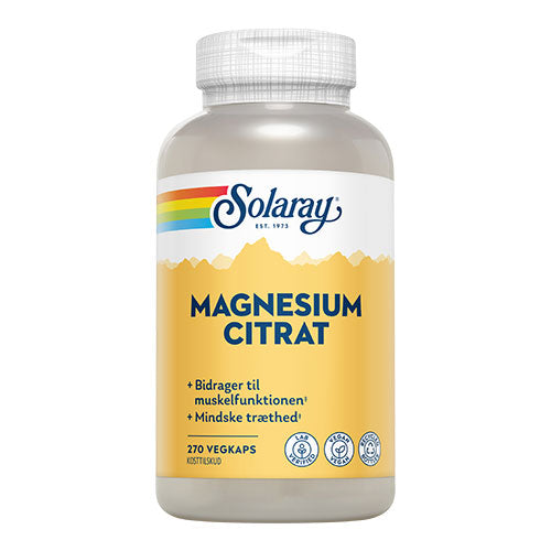 Magnesium Citrat fra Solaray