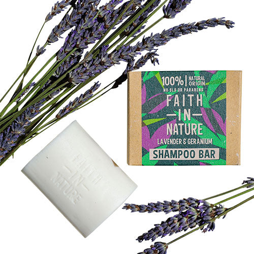 Faith in Nature Shampoo Bar | Lavendel & Geranium fra Faith in Nature